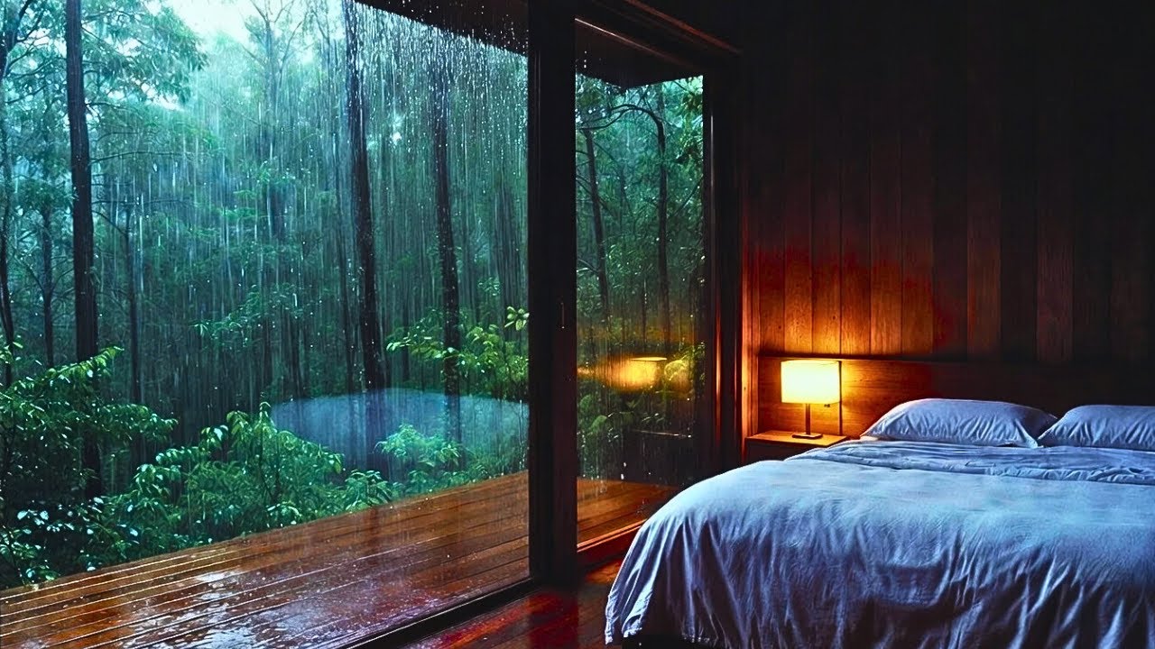 🔴 LIVE 24/7 Gentle Rain on Window | Sleep Instantly Tonight