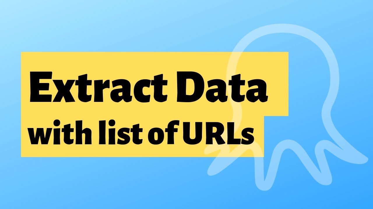 Web scraping with a list of URLs