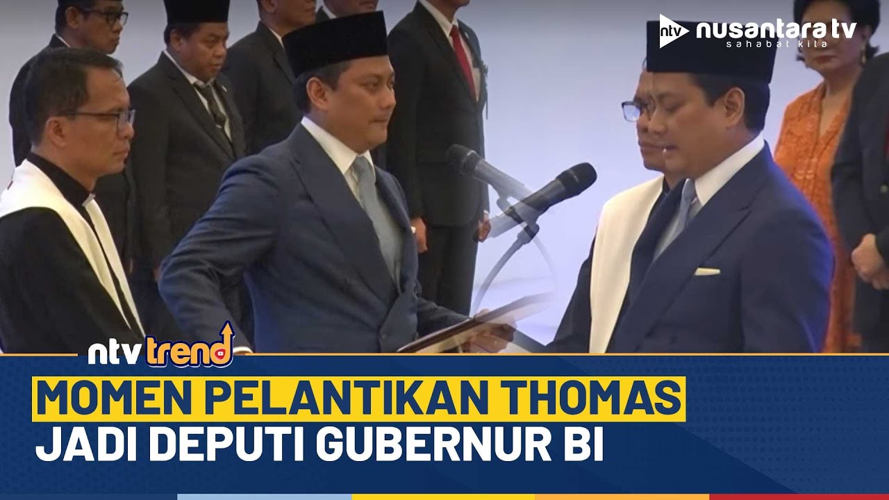 [FULL] Momen Pelantikan Thomas Djiwandono Jadi Deputi Gubernur Bank Indonesia | NTV