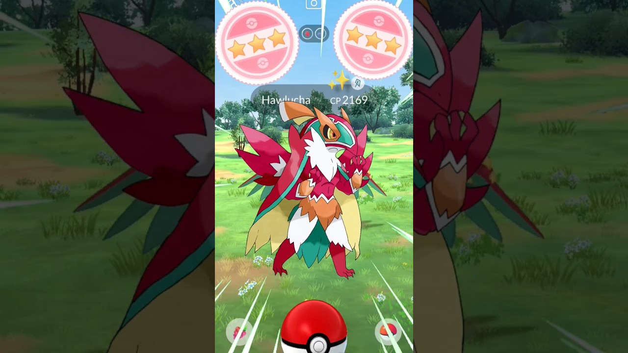 Getting Lucky 🤤100iv ✨Hawlucha in pokemon go #pokemon #soparstart #100iv