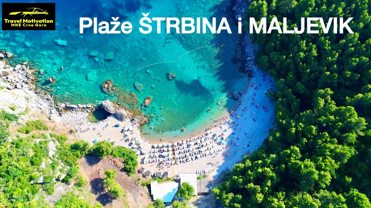 Plaže ŠTRBINA i MALJEVIK iz vazduha u Avgustu 2025 - ŠTRBINA & MALJEVIK Beach [4K Aerial View] MNE