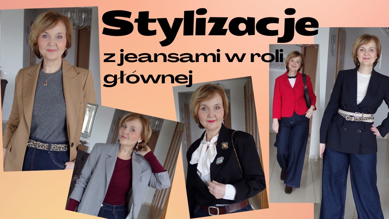KUPIŁAM FAJNE JEANSY👖STYLIZACJE DOJRZAŁA MODA🧥