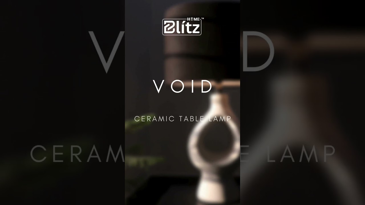 Void Ceramic Table Lamp by Home Blitz | Lighting by Home Blitz | Table Lamps for Bedroom