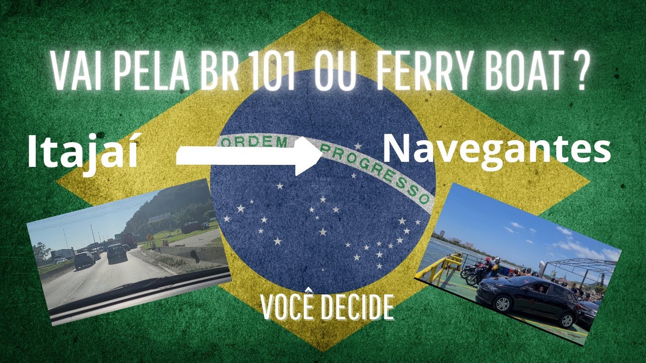 Aeroporto de Navegantes - vai de Carro ou de Ferry Boat? De Itajaí até Navegantes você escolhe.