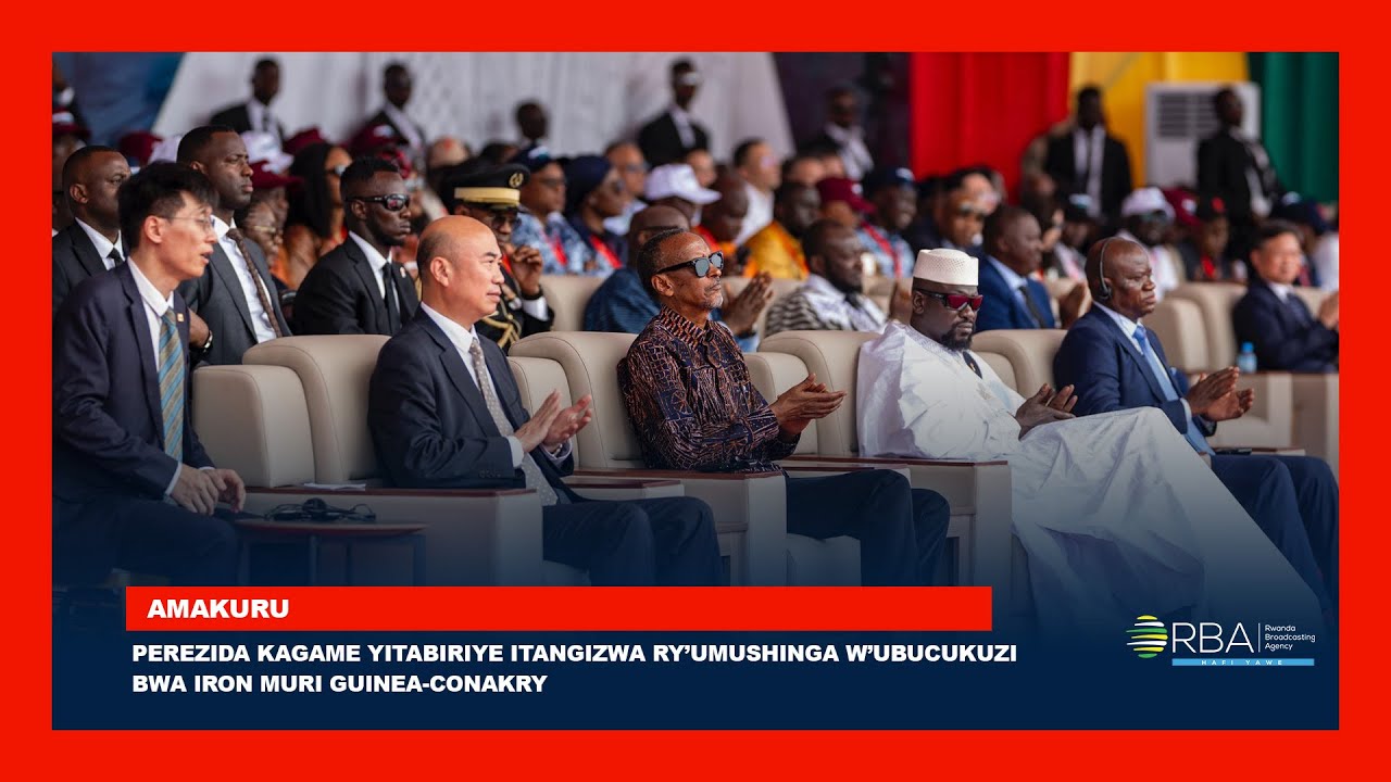 Perezida Kagame yitabiriye itangizwa ry’Umushinga w’ubucukuzi bwa Iron muri Guinea-Conakry