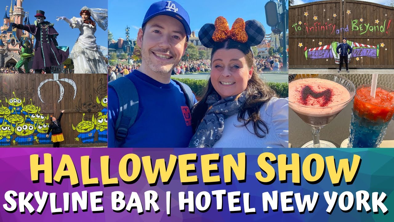 Disneyland Paris | Halloween Show | Skyline Bar | Disney's Hotel New York - The Art of Marvel | 2022