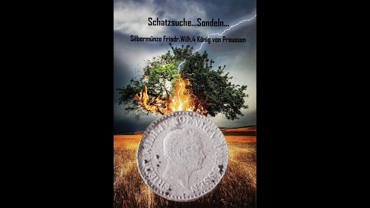 Metalldetektorsuche# Schatzsuche# Silbermünze# 30 einen Thaler von 1845