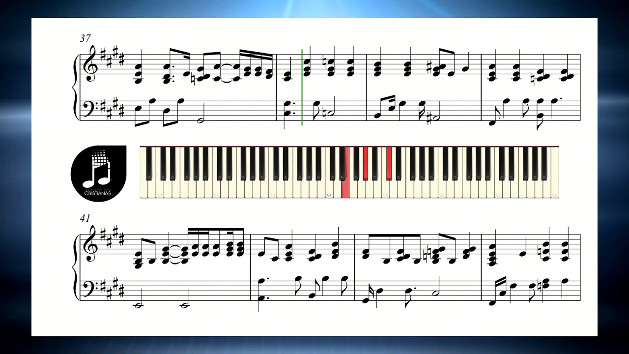 Oh Que Amor - MV - Solo Piano - Partituras Gratis