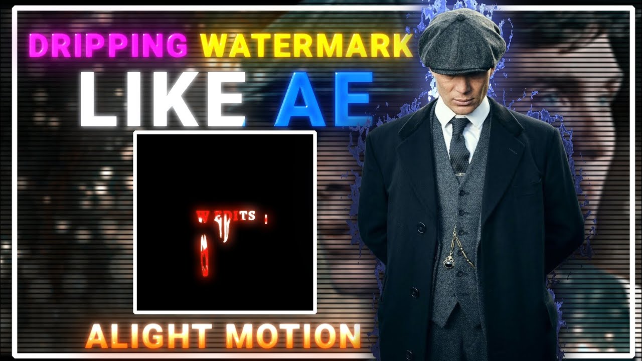 AE LIKE DRIPPING WATERMARK IN ALIGHT MOTION|| TUTORIAL+ FREE PRESET|| @Wedits_6