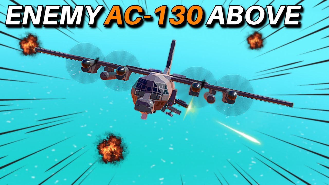 Using a NEW AC-130 to take out PUBLIC Servers! | Trailmakers
