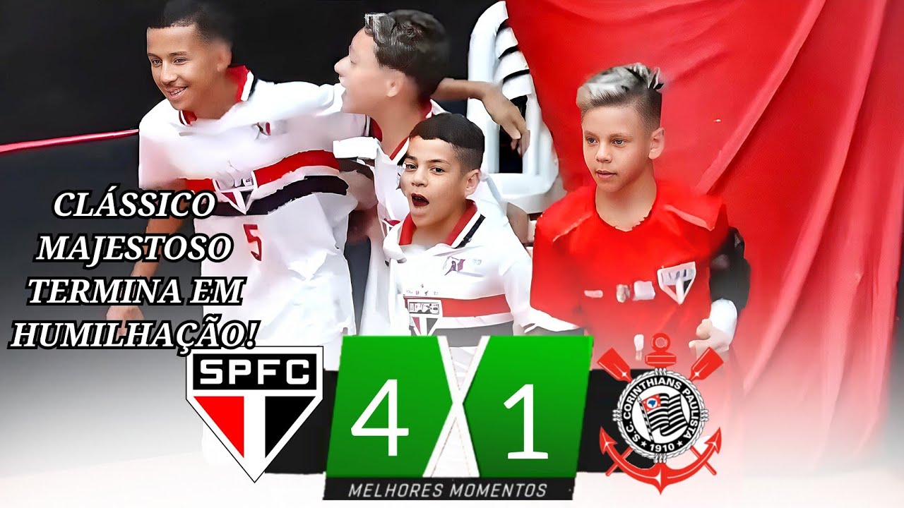 São Paulo 4 x 1 Corinthians | Gols e Melhores Momentos | Paulistão Sub-12 de Futsal