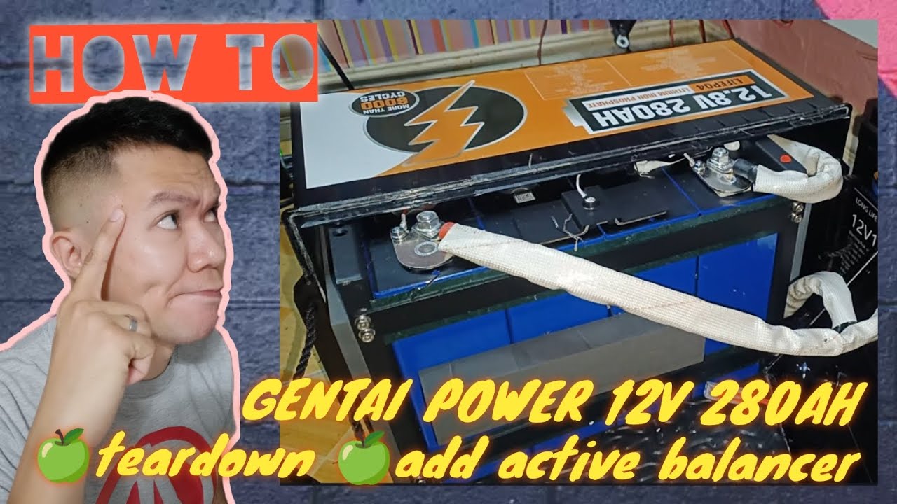OFF-GRID SOLAR | GENTAI POWER 12V 280AH LiFePO4 BATTERY TEARDOWN | DALY BMS ACTIVE BALANCER 4S 5A