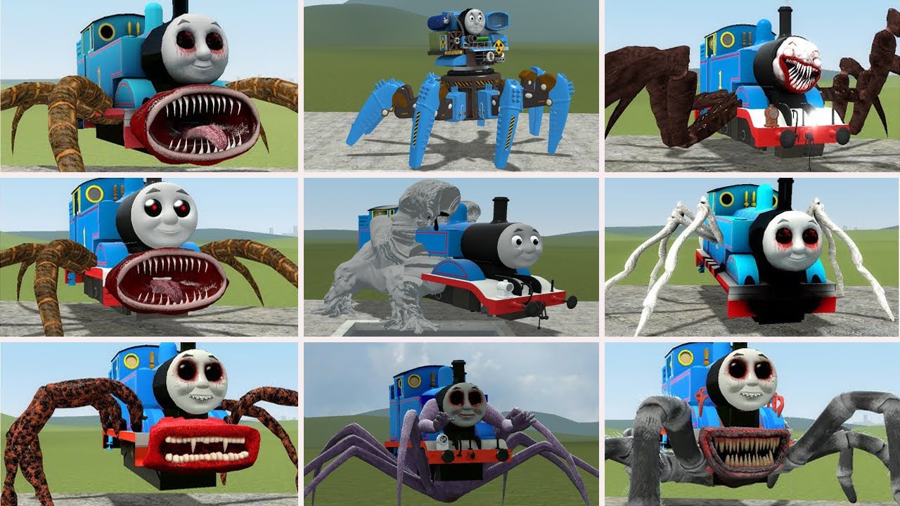 NEW UPDATE: Cursed Thomas and Friends Train Monster Battle in Garry's Mod part 13