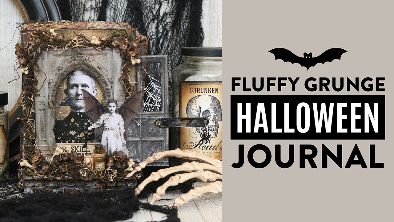Fluffy Grunge Halloween Junk Journal