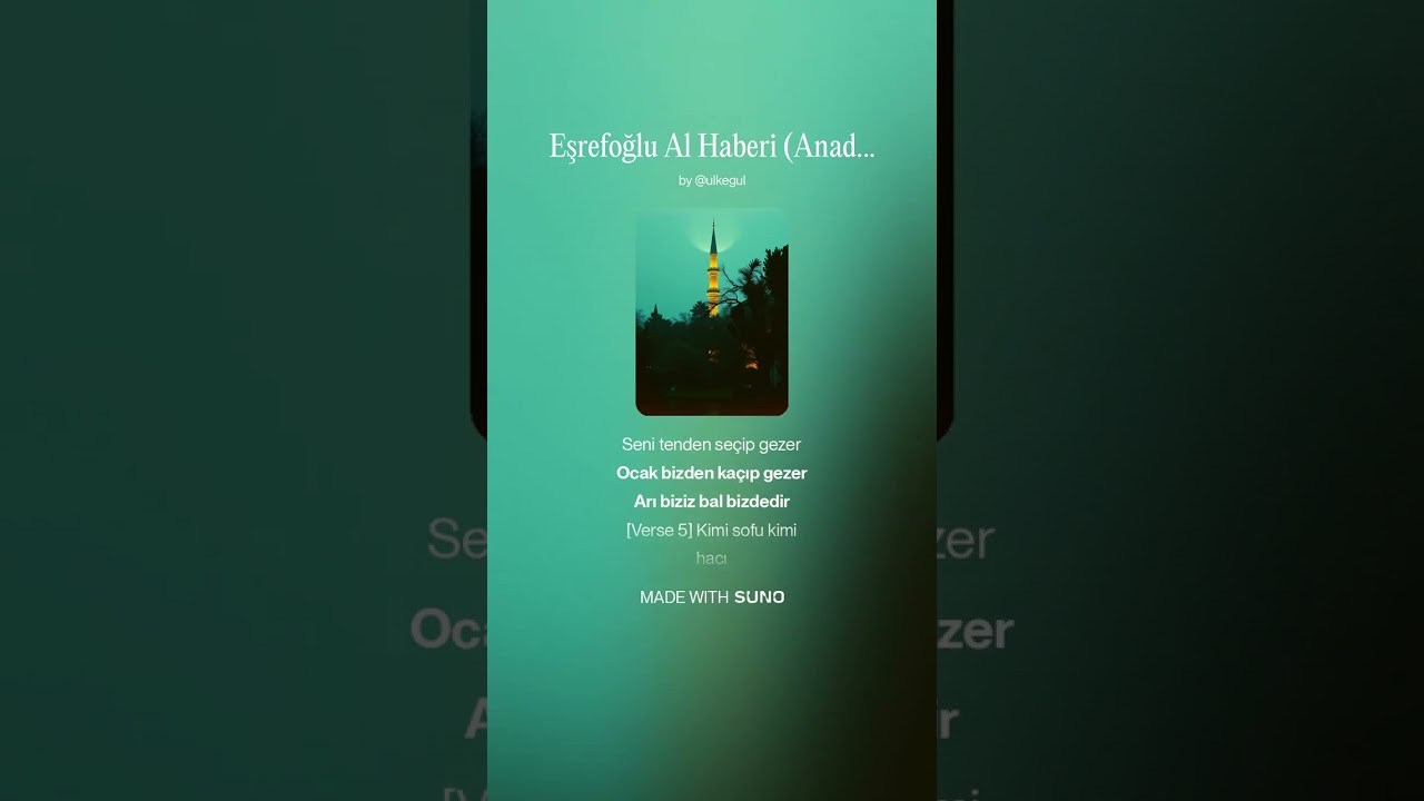 Eşrefoğlu Al Haberi - Anadolu rüzgarı (Cover)