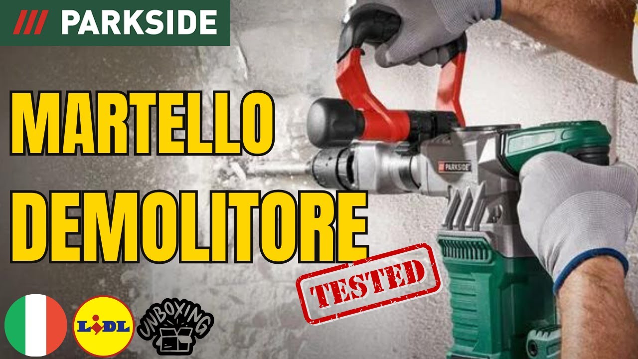 MARTELLO DEMOLITORE Parkside PAH 1300 B1 ITALIA ITALIANO LIDL
