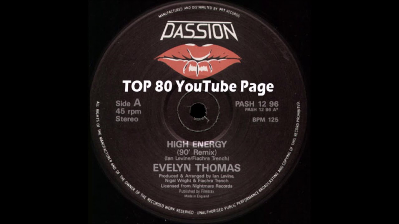 Evelyn Thomas - High Energy (90' Remix)