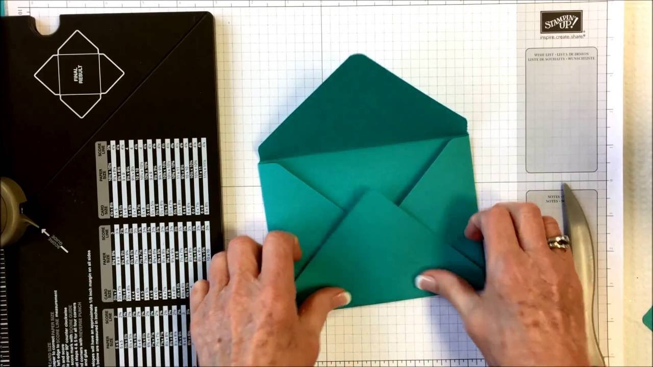 Comment faire une enveloppe avec la planche de marquage Envelop Punch Board We R Memory Keepers