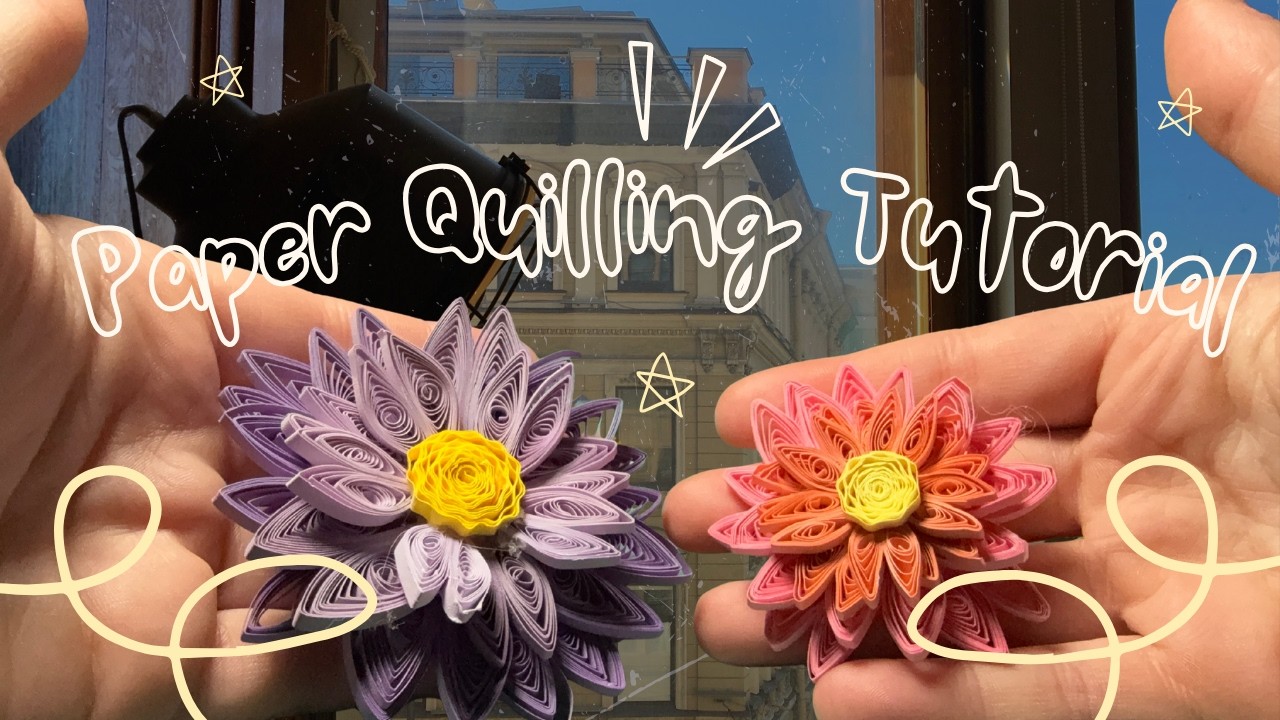 Flowers with Paper Quilling the Easy Way! [No Experience Needed] [Beginner-Friendly Tutorial]