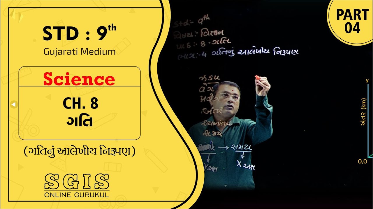 SGIS | STD 9 Science | Ch.8 ગતિ Part 4 | GSEB | Ft.Bhundiya Sir | G412