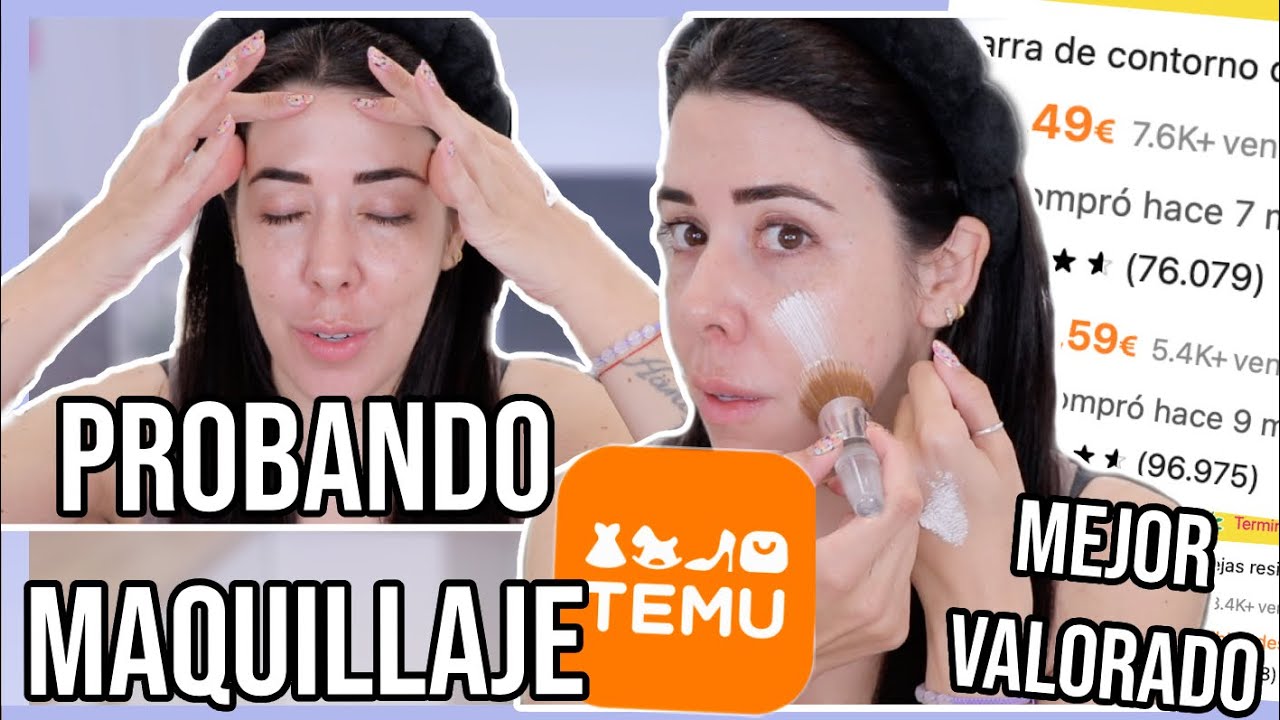 Probando MAQUILLAJE TEMU ... para que NO LO HAGAS TÚ