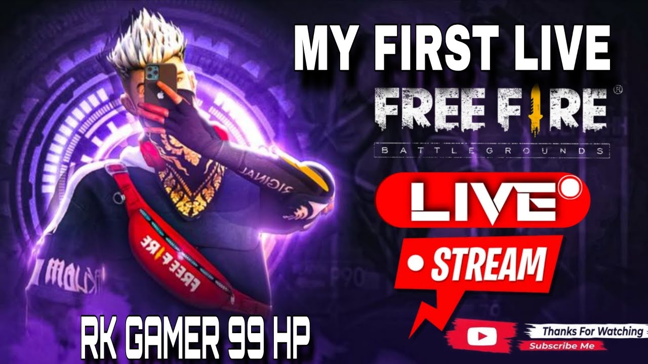 Rk Gamer 99hp 🎮 😍My First Livestream Free fire Max #live #livestream #freefire #shortsfeed #viral