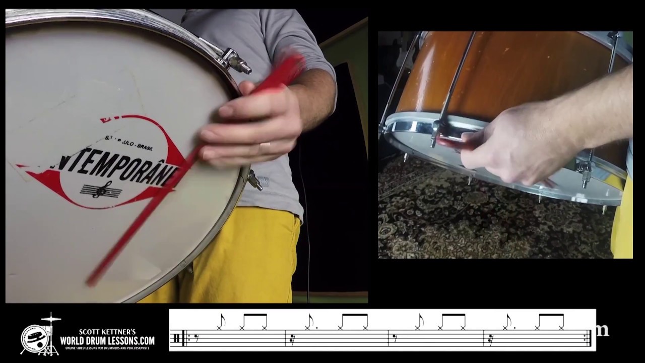Zabumba Forr&oacute; Basics and Technique Lesson 1 - World Drum Lessons