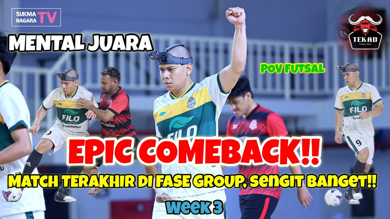 #96 POV FUTSAL: HAMPIR KALAH!! MATCH TERAKHIR SERU BANGET‼️ BENERAN EPIC COMEBACK 🔥🔥🔥