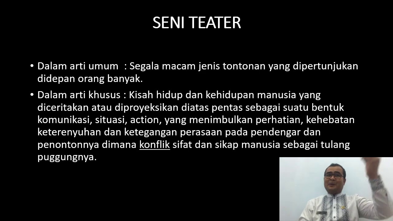 Pembelajaran Materi Seni Teater Kelas XII