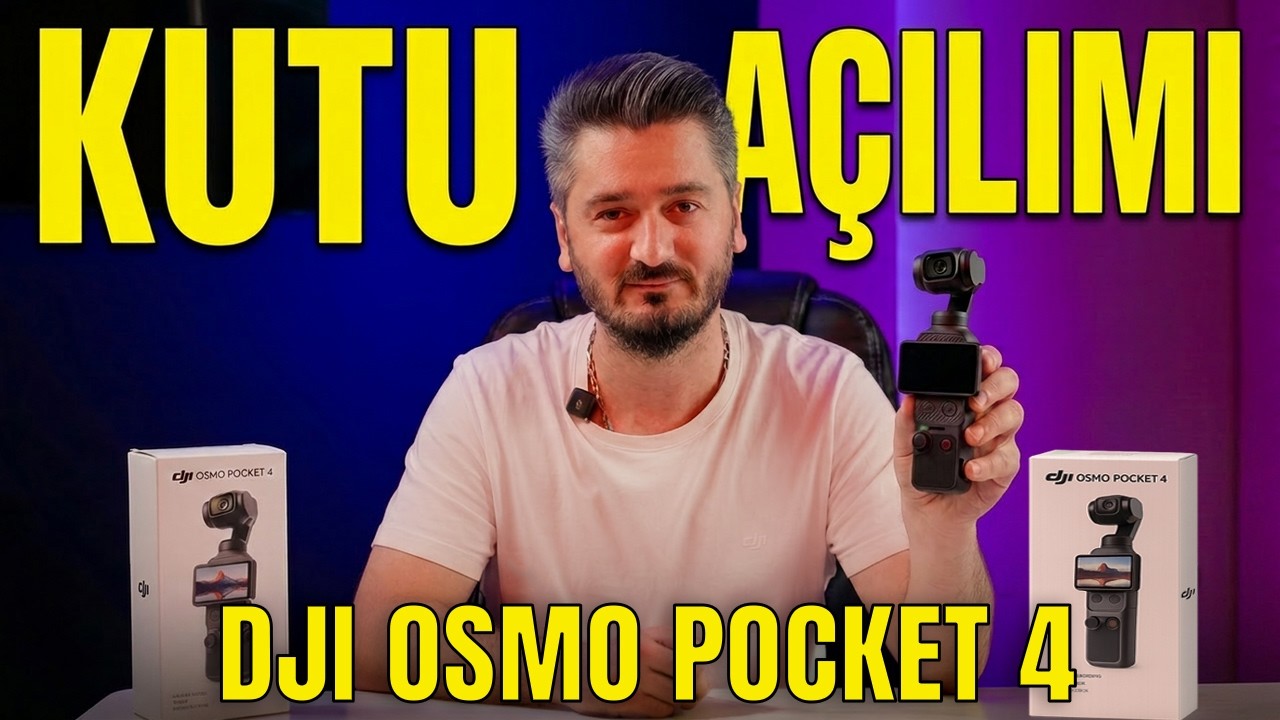 DJI Osmo Pocket 4 Kutu A&ccedil;ılımı | D&uuml;nyanın En İyi Taşınabilir Kamerası?
