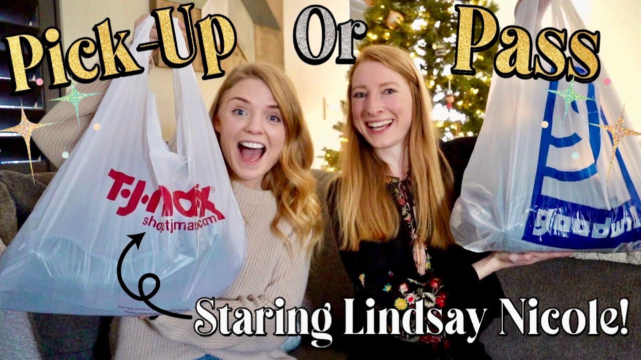 Playing PICK-UP OR PASS With LINDSAY NICOLE! Super Fun LAS VEGAS Goodwill & TJ Maxx Thrift Haul!
