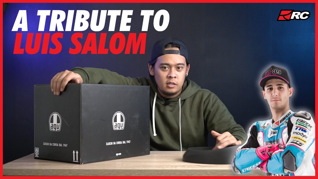 AGV K1 LUIS SALOM, Helm Tribute Untuk Pembalap Luis Salom - RC Unboxing -