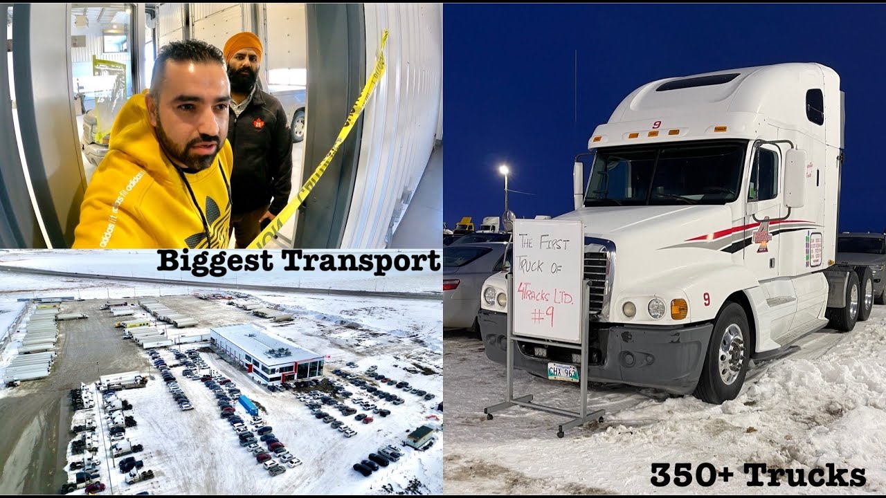 12 million dollar ka Trucking Company ka Yard 🤯 | journey 0 to 300+ Trucks in canada