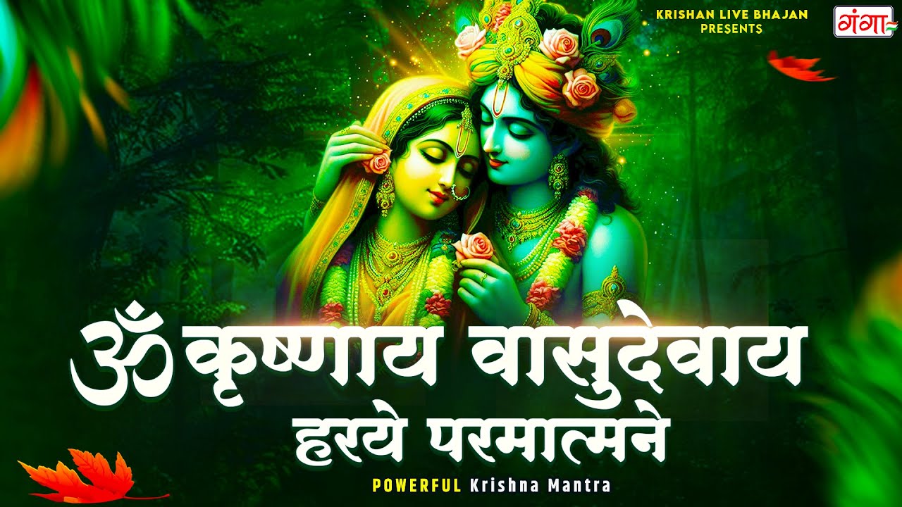 ॐ कृष्णाय वासुदेवाय हरये परमात्मने - Om Krishnaya Vasudevaya Haraye Paramatmane 108 Times #krishna