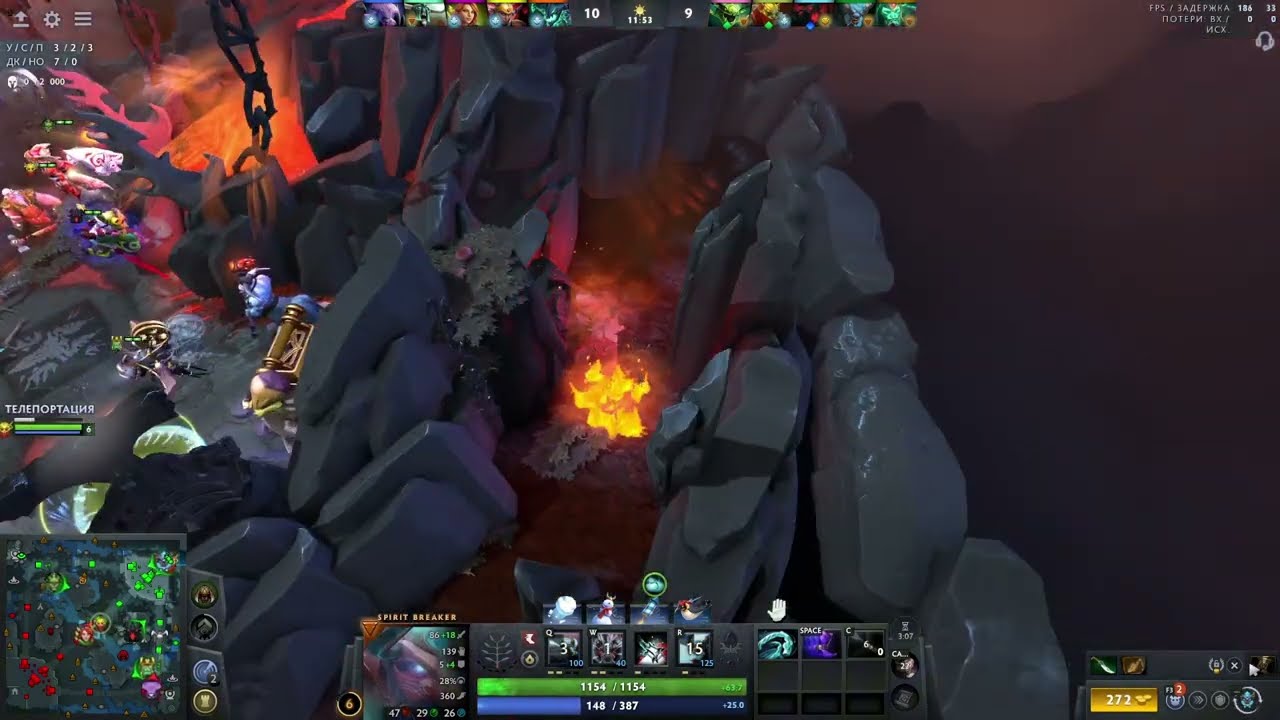 Олег на Баратруме взял командование на себя в рейтинге Dota 2