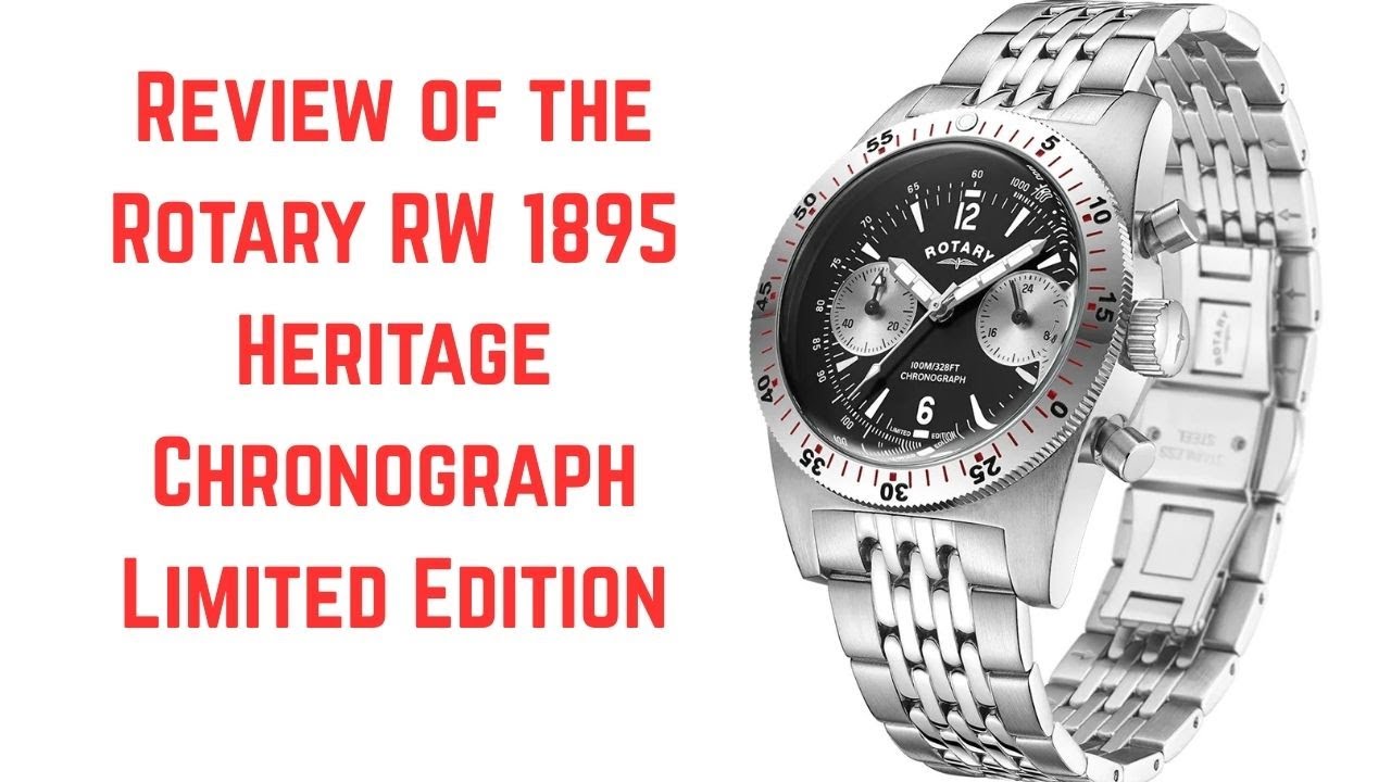 Rotary RW 1895 Heritage Chronograph Limited Edition ref GB05500/30!!