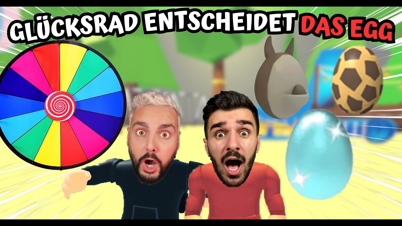 GLÜCKSRAD ENTSCHEIDET WELCHES EGG WIR BEKOMMEN in ADOPT ME! | Adopt Me Deutsch