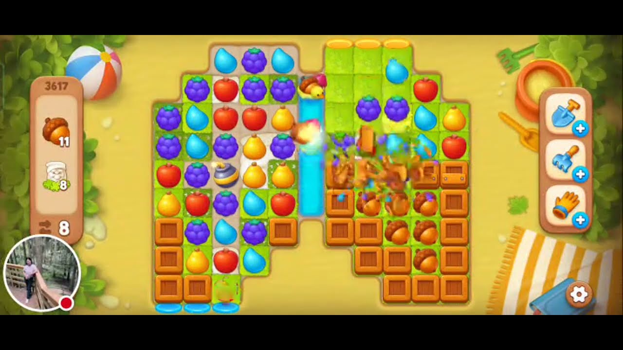 Garden Scapes Level Completed /405th Mobile Game Live Streaming ASMR