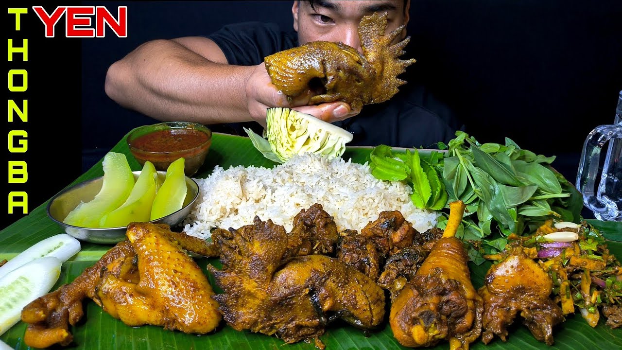 LOCAL CHICKEN CURRY 🤤//BIG BITES, SINGJU,CHAMPHUT||