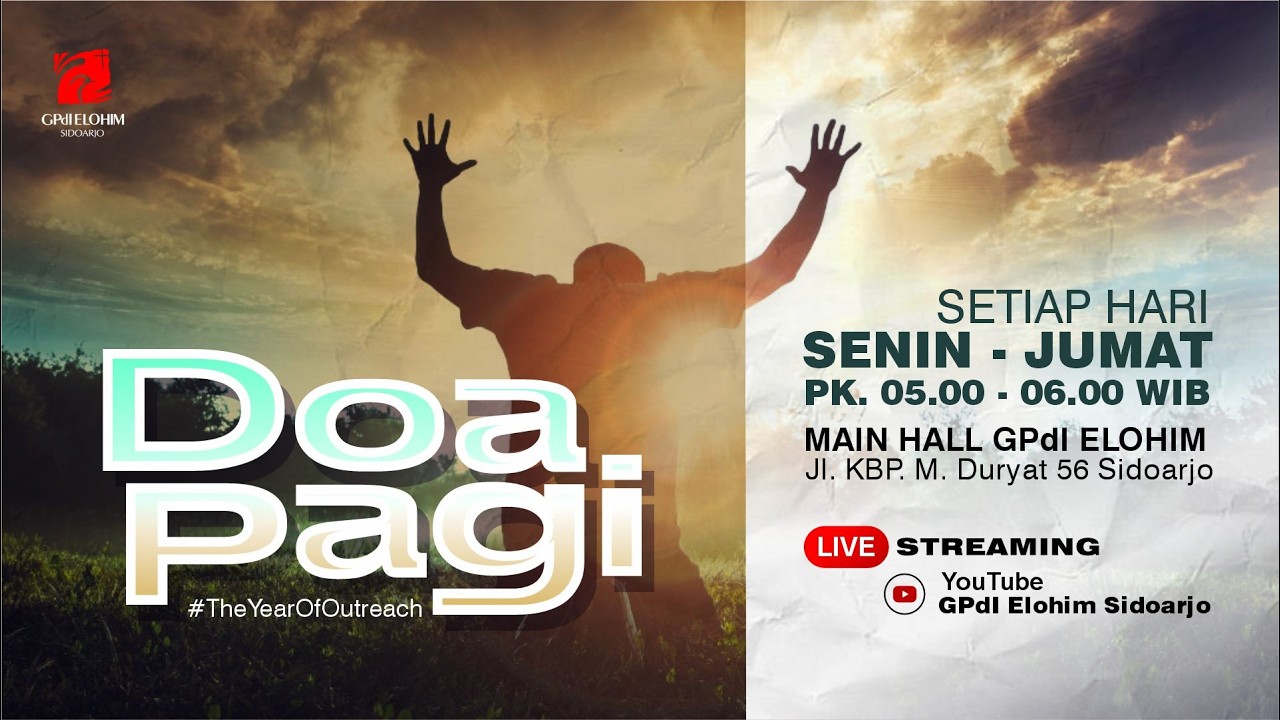 Doa Pagi | Selasa, 17 Maret 2026 | GPdI Elohim Sidoarjo