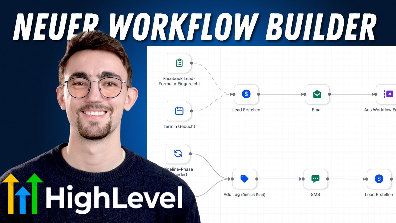 🤯 NEUER Advanced Workflow Builder in GoHighLevel – Was ist NEU?!