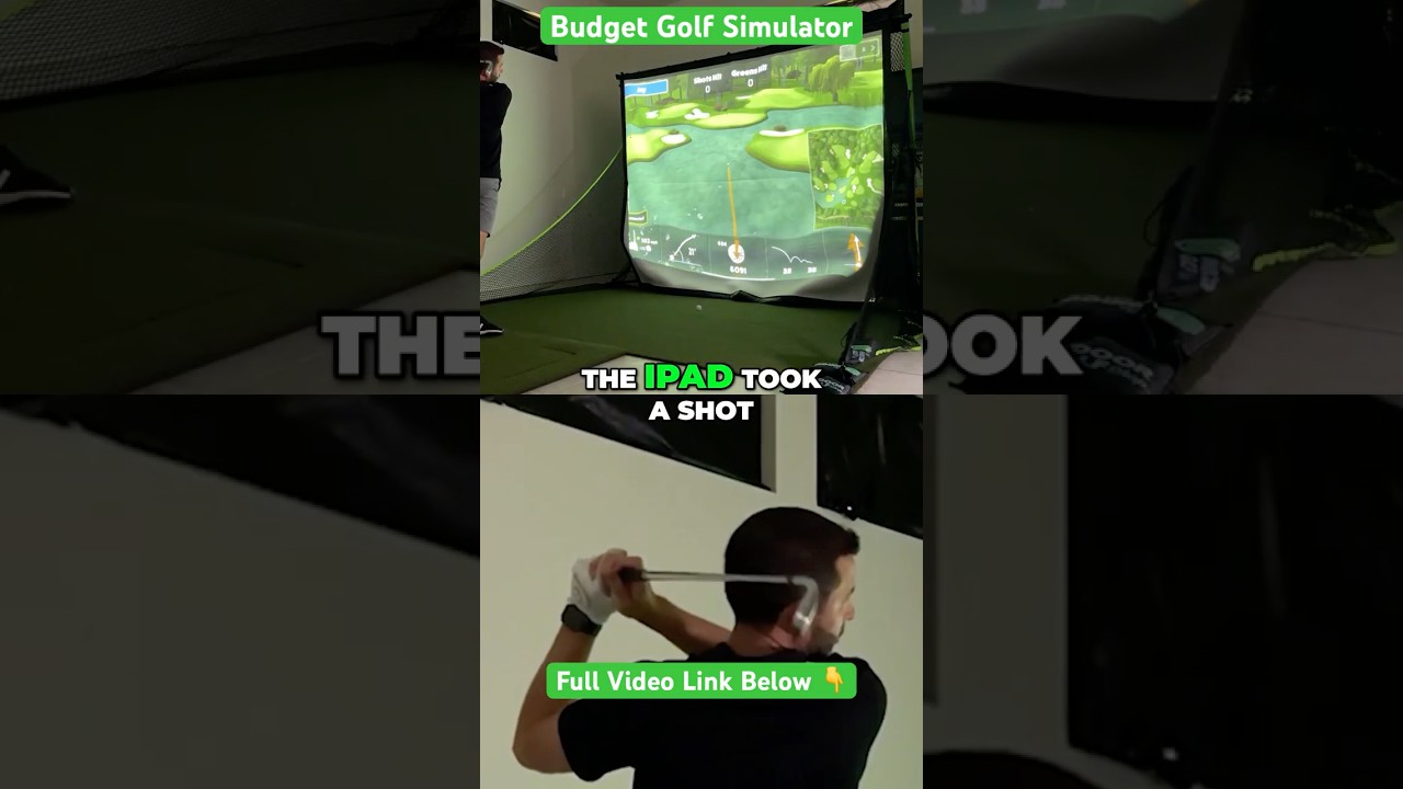 Cheap Home Golf Simulator! SIG PRO NET REVIEW #golf #golfsimulator #homegolfsimulator #golfing