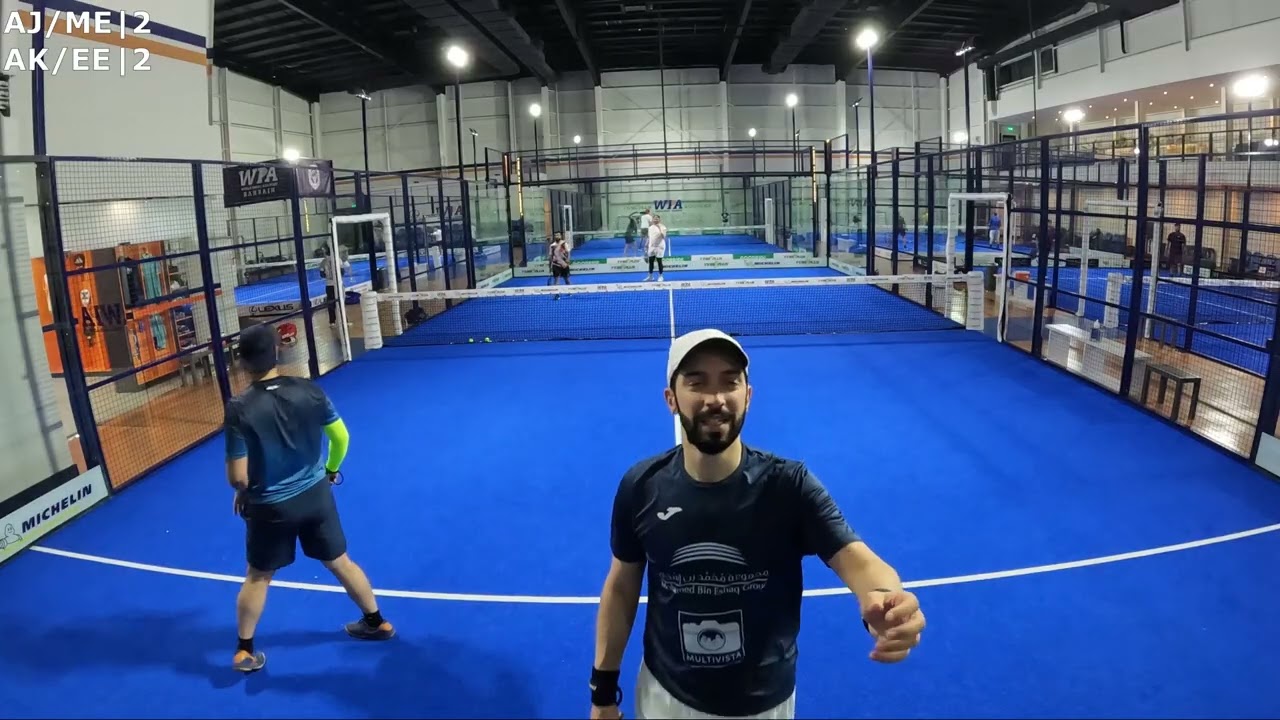 AJanahi/MEshaq vs AKoheji/Ebrahim at @worldpadelacademy Bahrain