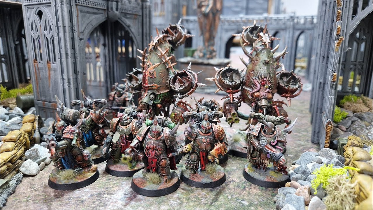 Chaos Space Marines vs Death Guard, Warhammer 40k battle report