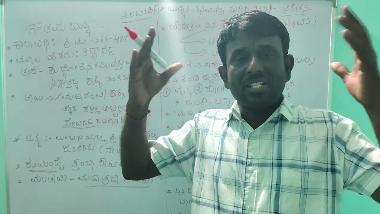 Boudha dharm (kannada)class by moulappa sir. Bidar 