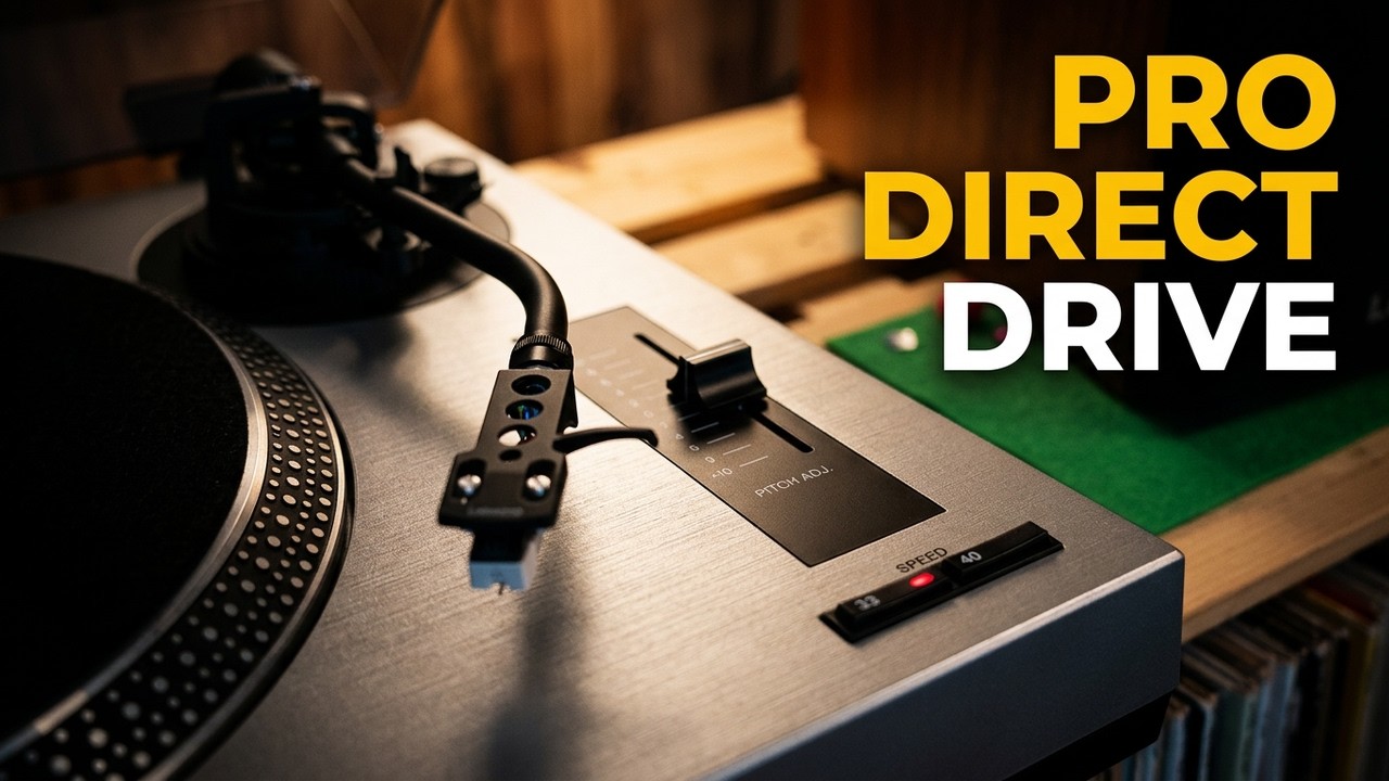 Lenco L-3810 Turntable | Direct-Drive Turntable