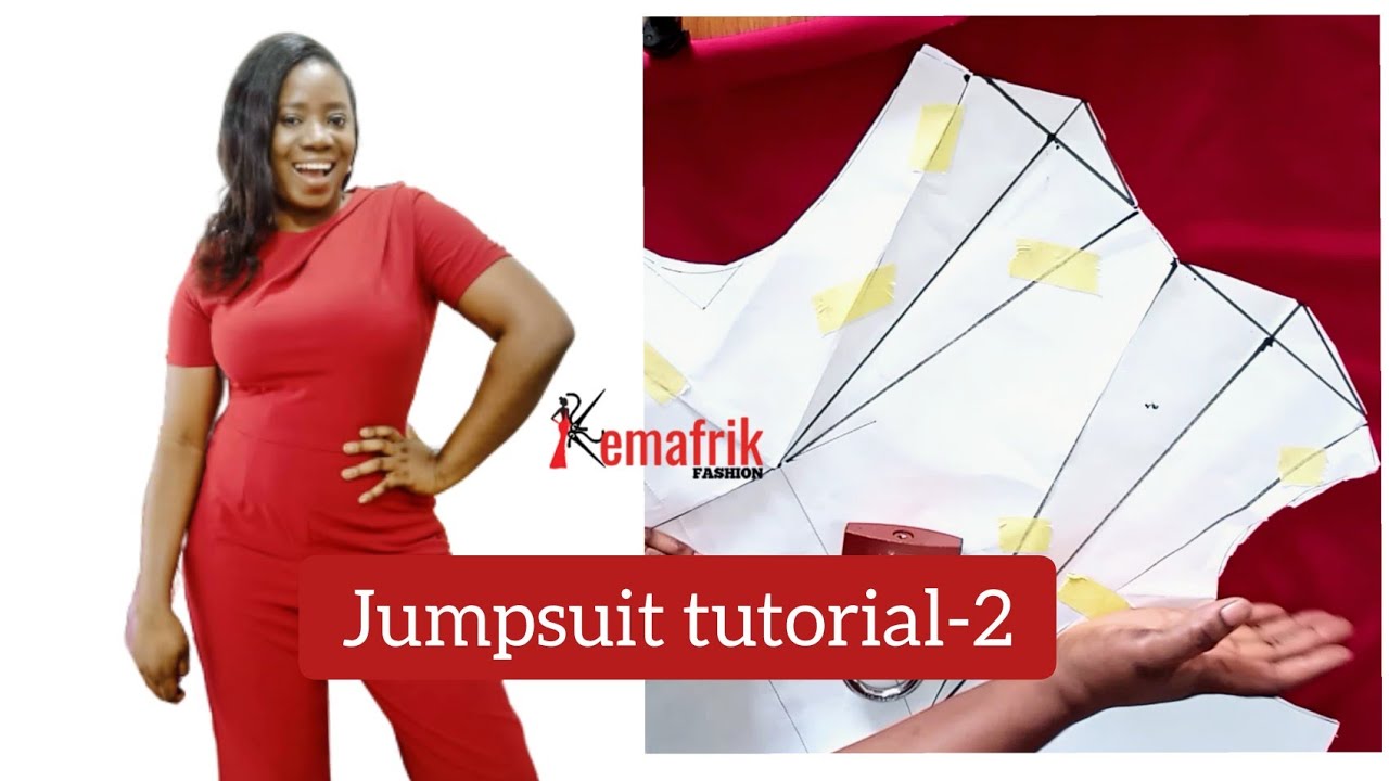 Jumpsuit tutorial: The bodice and dart transfer.