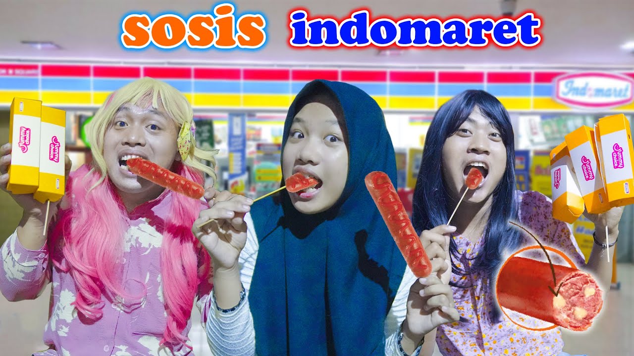 Tantangan Berburu Sosis Indomaret Viral Pakai Baju Wanita