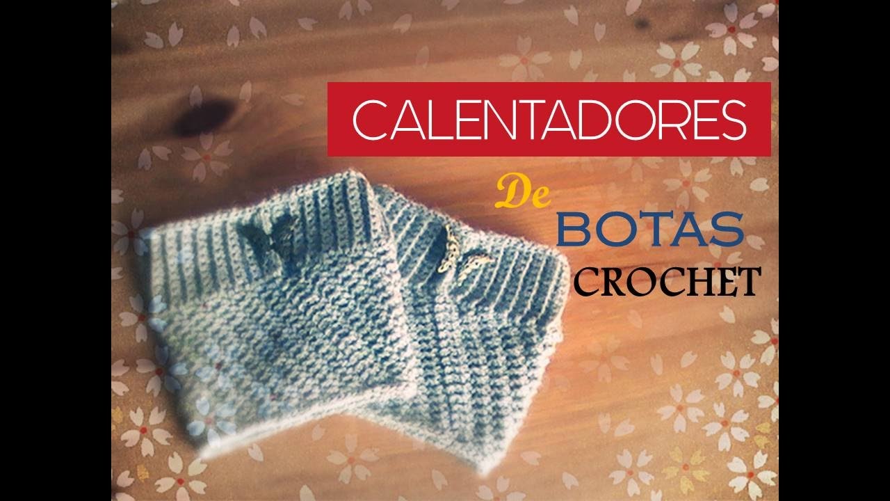 Tutorial CALENTADORES o POLAINAS a crochet (zurdo)