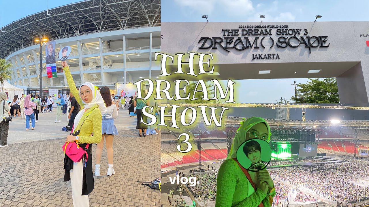 a day in my life: concert edition • the dream show 3 in jakarta 💚🏟️✨